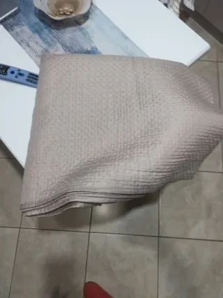 Copriletto 1 piazza e mezza color tortora