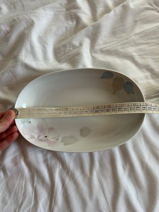 Ciotola vassoio vintage floreale porcellana