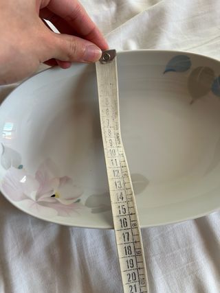 Ciotola vassoio vintage floreale porcellana