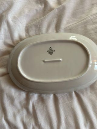 Ciotola vassoio vintage floreale porcellana