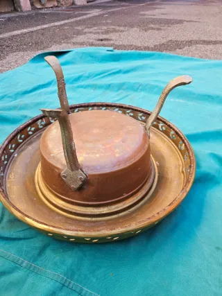 Braciere antico in ottone