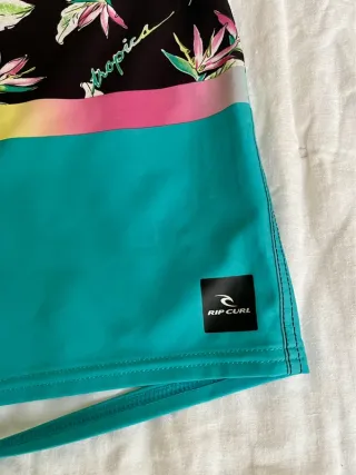 Bañador Rip Curl Negro y Turquesa
