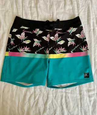 Bañador Rip Curl Negro y Turquesa