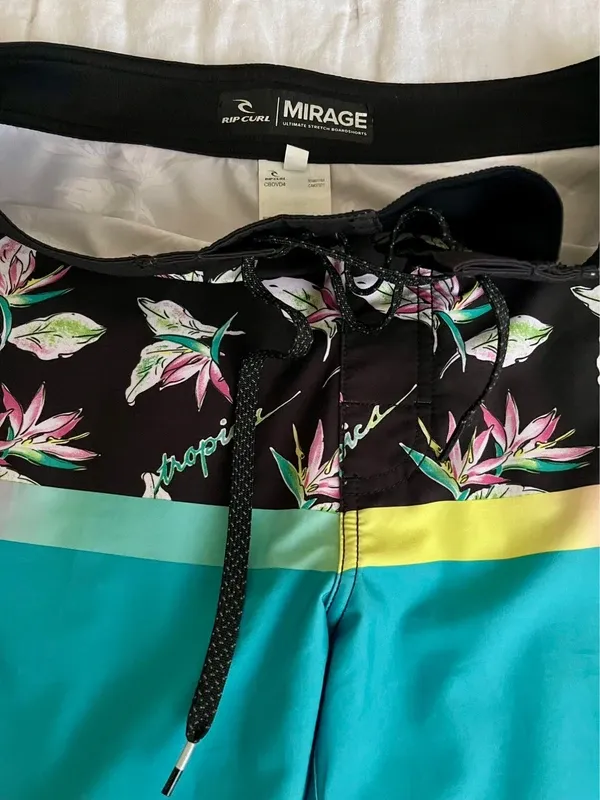 Bañador Rip Curl Negro y Turquesa