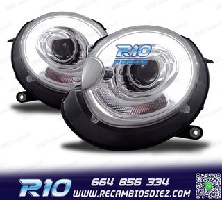 FAROS PARA MINI COOPER R56 R57 06-10 TUBE LIGHT FONDO CROMO