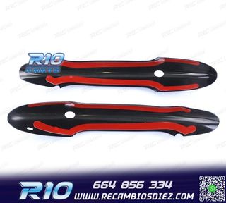 CARCASA TIRADOR PUERTA MINI F55 F56 F57 NEGRO BRILLO KEYLES