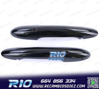 CARCASA TIRADOR PUERTA MINI F55 F56 F57 NEGRO BRILLO KEYLES