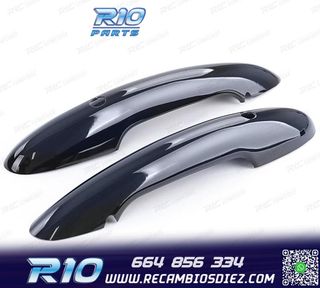 CARCASA TIRADOR PUERTA MINI F55 F56 F57 NEGRO BRILLO KEYLES