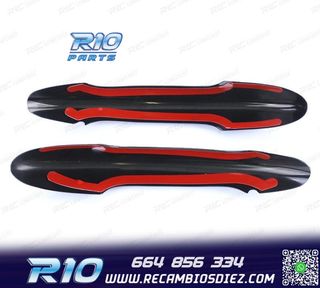 CARCASA TIRADOR PUERTA MINI F55 F56 F57 NEGRO BRILLO