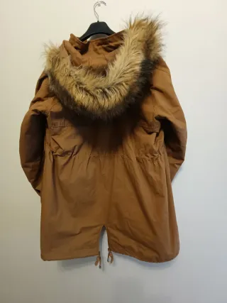 M 38 Springfield Parka marrón con capucha y pelo