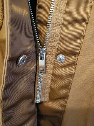 M 38 Springfield Parka marrón con capucha y pelo