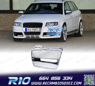 PARRILLA AUDI A4 B7 04-09 LOOK S LINE CROMO PDC
