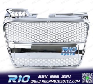 PARRILLA AUDI A4 B7 04-09 LOOK S LINE CROMO PDC