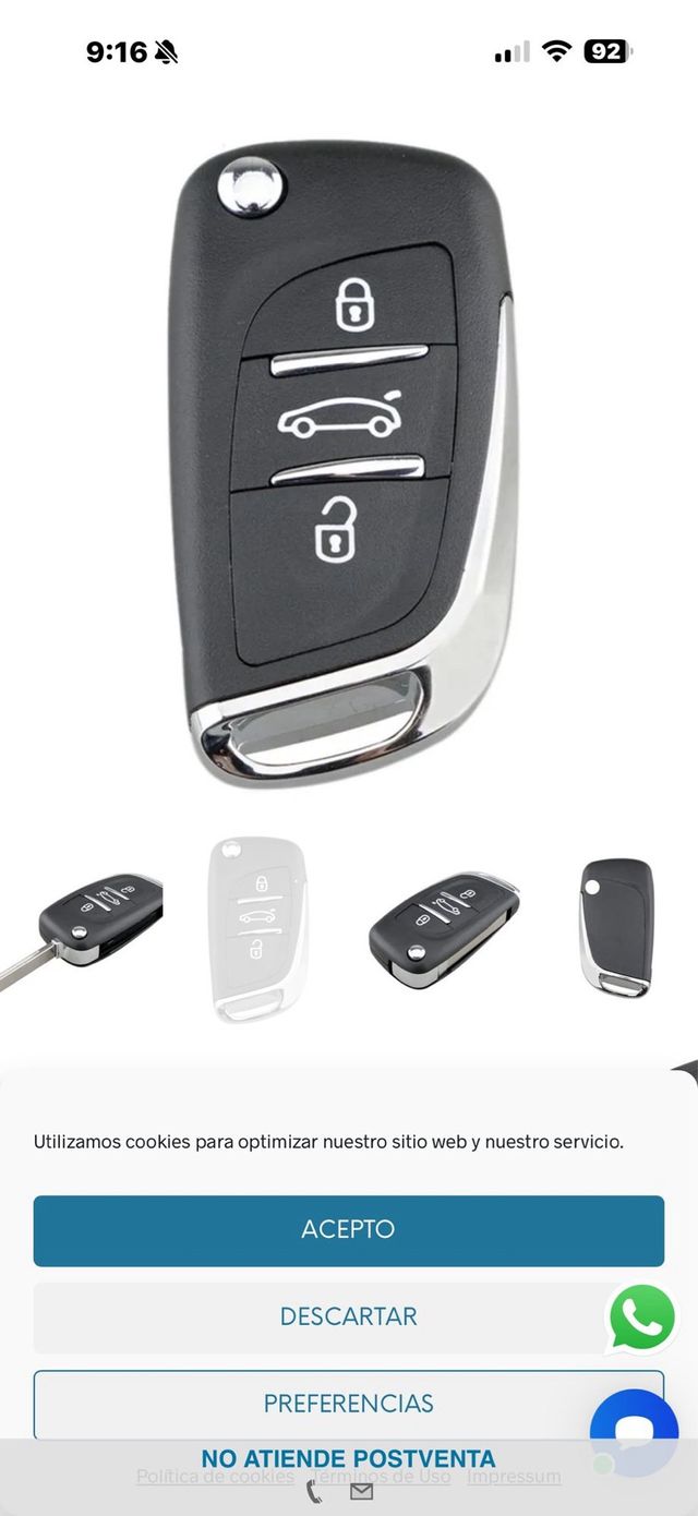 Chave de carro gravável