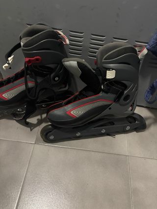 Patines Decathol y protecciones