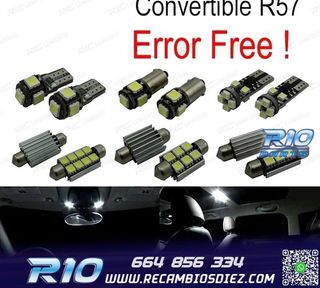 KIT 12 BOMBILLAS LED INTERIOR PARA MINI COOPER CABRIO CONVER