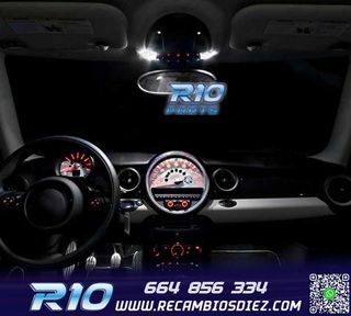 KIT 12 BOMBILLAS LED INTERIOR PARA MINI COOPER CABRIO CONVER