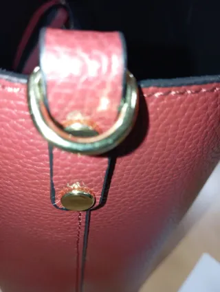 Bolso Piel Italiano Burdeos