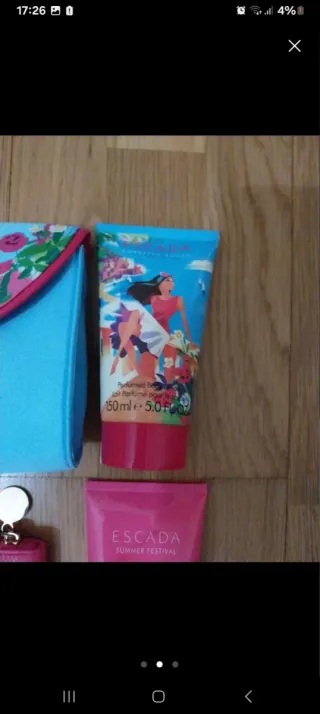 Neceser Escada Azul y Rosa