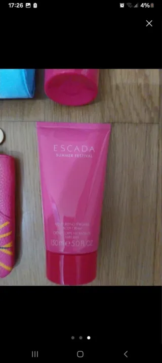 Neceser Escada Azul y Rosa