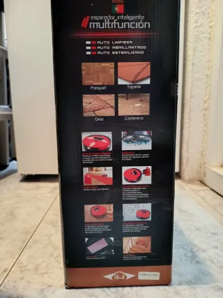 Robot Aspirador LuftHous Home Rojo