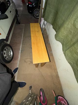 Banco de madera para entrada