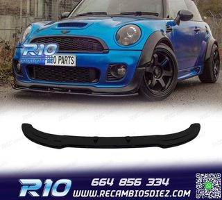SPOILER DELANTERO MINI R55 R56 R57 JCW 06-14 NEGRO