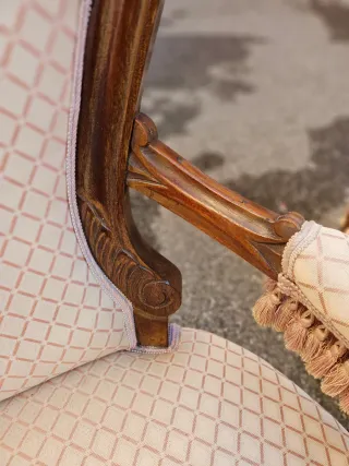 Coppia poltrone antiche mogano