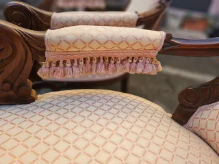 Coppia poltrone antiche mogano