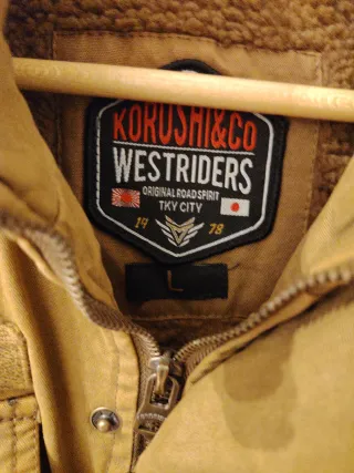 Parka WESTRIDERS forrada borreguito marrón desmont