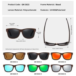 Gafas de Sol Bambú GM Polarizadas UV400