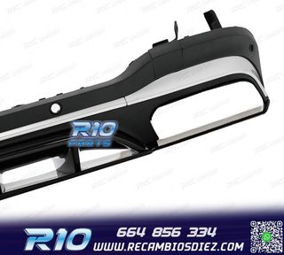 DIFUSOR MERCEDES GLC X253 AMG 16-22 LOOK GLC63 PLATA