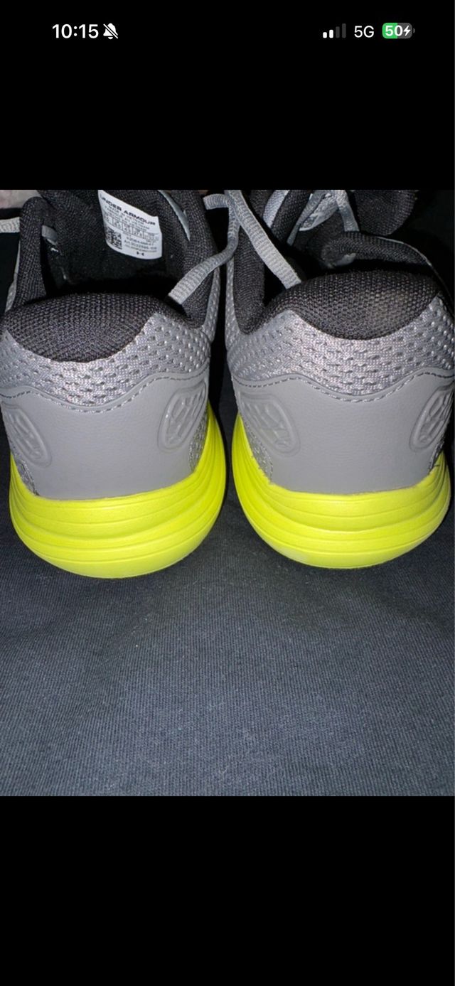 Zapatillas Under Armour Hombre Gris/Amarillo