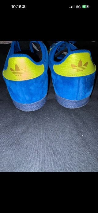 Adidas Gazelle Azul y Amarillo Hombre