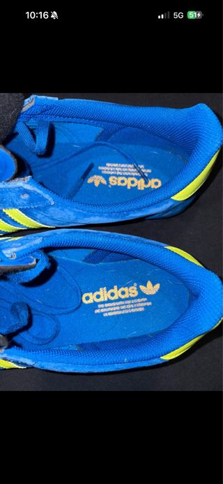 Adidas Gazelle Azul y Amarillo Hombre