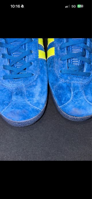 Adidas Gazelle Azul y Amarillo Hombre