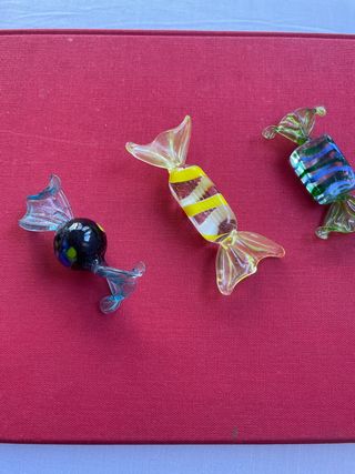 3 Caramelos Cristal Murano