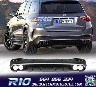 DIFUSOR MERCEDES GLE W167 AMG 19- LOOK GLE53 PLATA