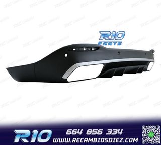 DIFUSOR MERCEDES GLE W167 AMG 19- LOOK GLE53 PLATA