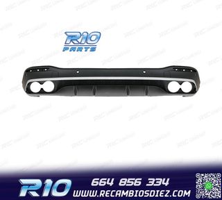 DIFUSOR MERCEDES GLE W167 AMG 19- LOOK GLE53 PLATA