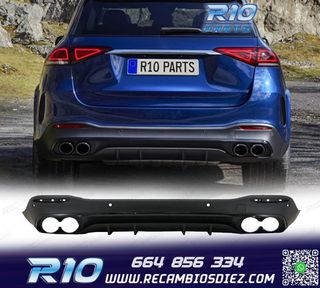 DIFUSOR MERCEDES GLE W167 AMG 19- LOOK GLE53 NEGRO