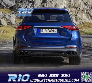 DIFUSOR MERCEDES GLE W167 AMG 19- LOOK GLE53 NEGRO