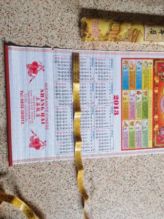 Calendario cinese 2013 Ristorante Shang Hai