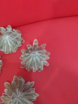 Fiori decorativi natalizi a forma di fiori