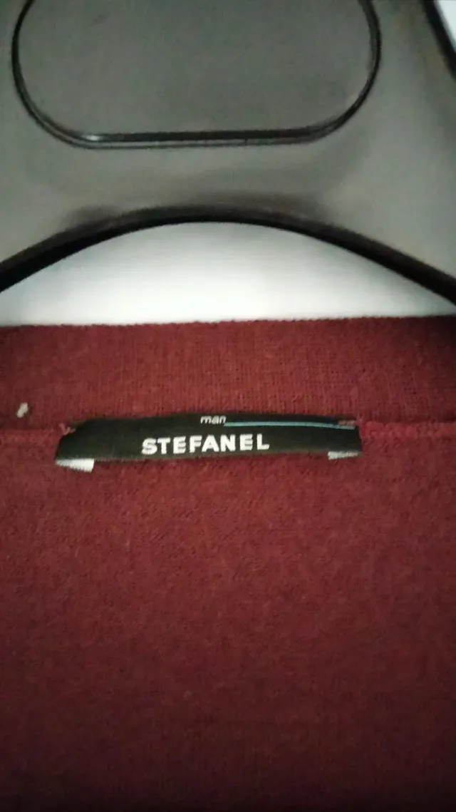 Cardigan uomo bordeaux