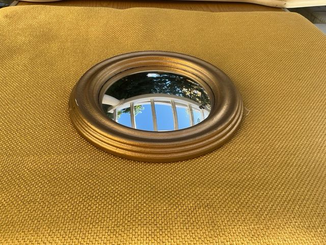 Specchio rotondo occhio di bue vintage