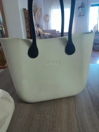 Borsa O bag panna e nero