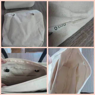 Borsa O bag panna e nero