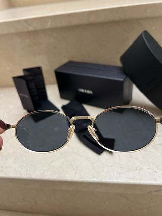 Gafas de Sol Prada Mujer Hombre Dorado Negro