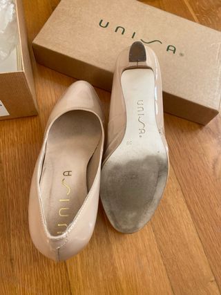 Zapatos Unisa Charol Rosa Palo T39